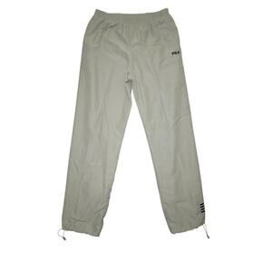 Vintage FILA Track Pants XL (Youth 16) – Gray Nylon Windbreaker  Drawstring Hems